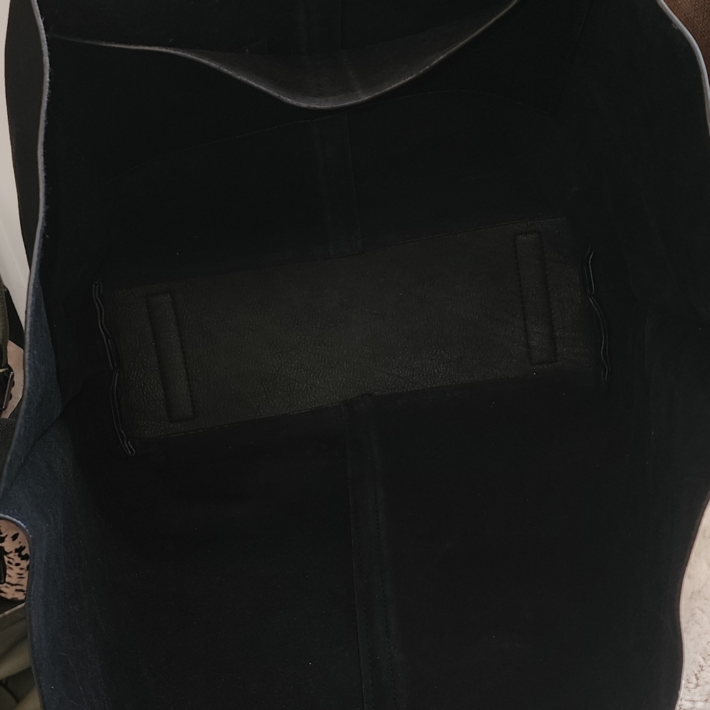 All Saints Black Leather Tote Bag - Picture 10 of 12